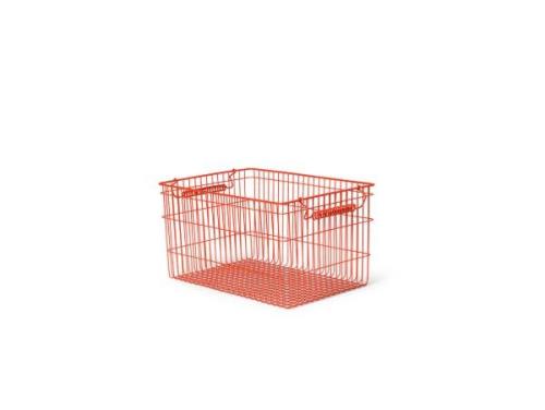 Ferm Living - Cala Stackable Baskets Set of 2 Poppy Rot