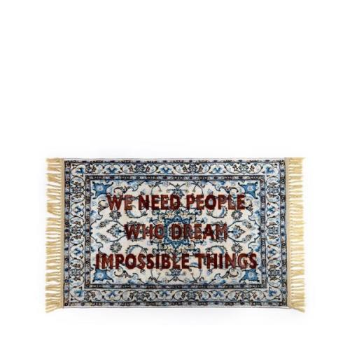 Seletti - Impossible Things Burnt Carpet #11 80x120 Hell Blau/Multicol...