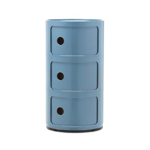 Kartell - Componibili 3 Beistelltisch Sky Blau