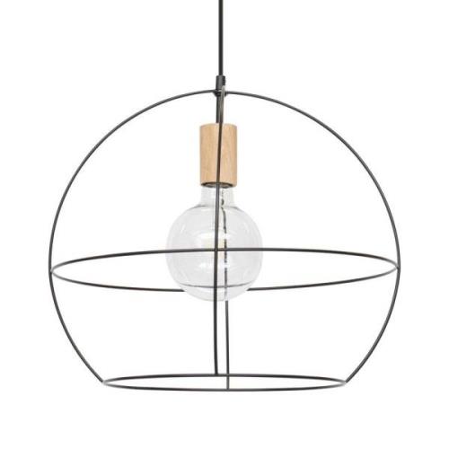 Envostar - Open Round Pendelleuchte Black/Wood