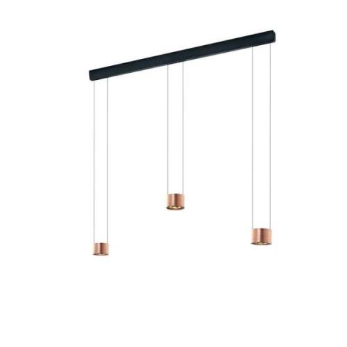 Bankamp - Impulse Trio Pendelleuchte Matt Rose Gold