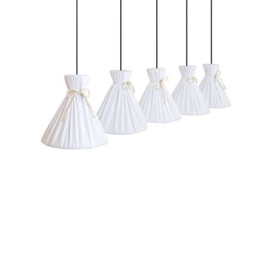 Envostar - Lola 5 Pendelleuchte White/Beige/Black