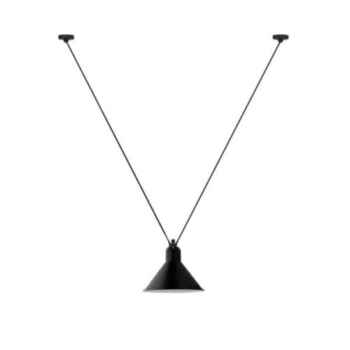 Lampe Gras - 323 L Pendelleuchte Konisch Schwarz Lampe Gras