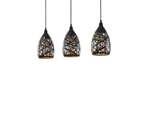 Lindby - Marcello 3 Pendelleuchte Black/Gold