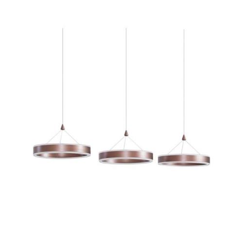 Lucande - Kolo 3 LED Pendelleuchte Iced Coffee