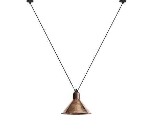 Lampe Gras - 323 XL Pendelleuchte Konisch Roh Kupfer Lampe Gras