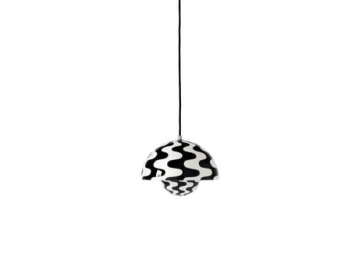 &Tradition - Flowerpot VP1 Pendelleuchte Black/White