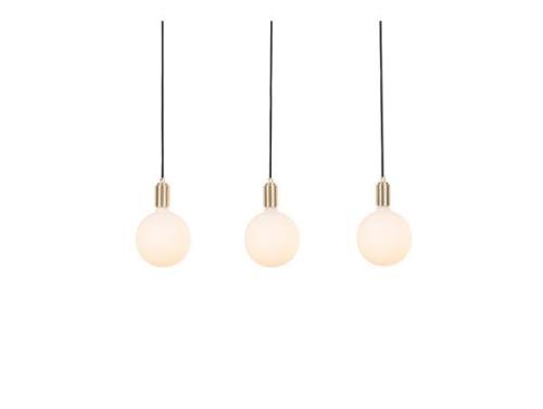 Tala - Linear Triple Pendelleuchte w/3 Sphere IV Brass/White