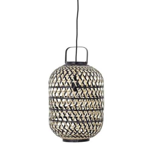 Bloomingville - Sora Lantern Pendelleuchte Schwarz Bamboo