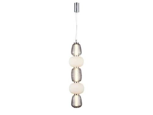 Loom Design - Pearl 5 Pendelleuchte Grey/Opal/Chrome