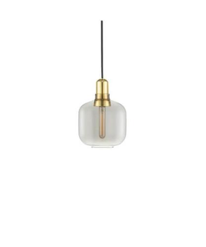 Normann Copenhagen - Amp Pendelleuchte Small Rauch/Messing