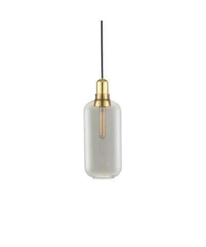 Normann Copenhagen - Amp Pendelleuchte Large Rauch/Messing