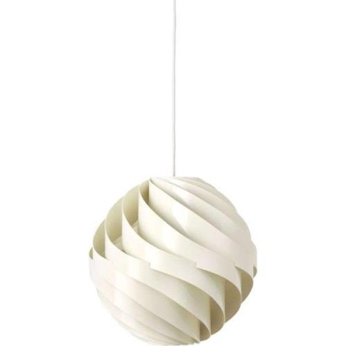 GUBI - Turbo Pendelleuchte Ø36 Glossy Alabaster White/White