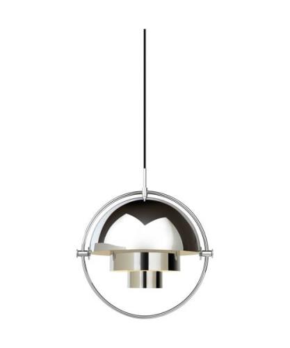 GUBI - Multi-Lite Pendelleuchte Ø36 Chrom/Chrom