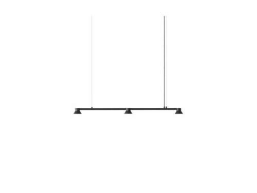 Normann Copenhagen - Hat Linear Pendelleuchte Small Black