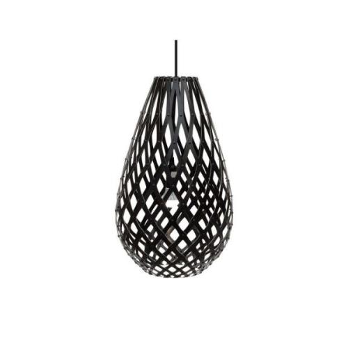 David Trubridge - Koura Pendelleuchte H50 Schwarz 2 Seiten