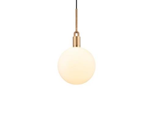 Buster+Punch - Forked Globe Pendelleuchte Dim. Large Opal/Brass