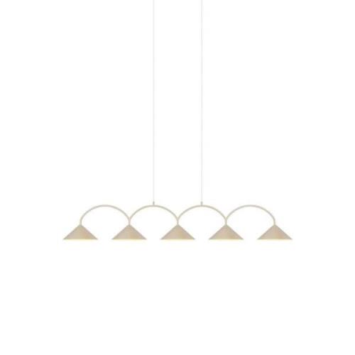 Globen Lighting - Curve 5 Pendelleuchte Beige