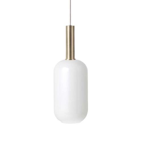 Ferm Living - Collect Pendelleuchte Opal Tall High Brass