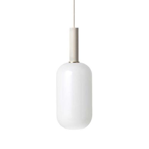 Ferm Living - Collect Pendelleuchte Opal Tall High Light Grey