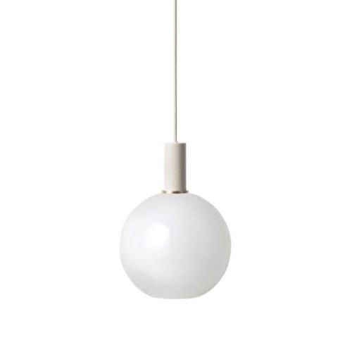 Ferm Living - Collect Pendelleuchte Opal Sphere Low Light Grey