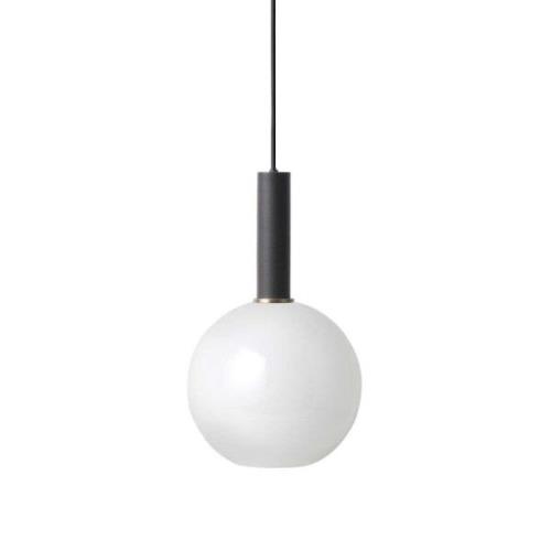 Ferm Living - Collect Pendelleuchte Opal Sphere High Black