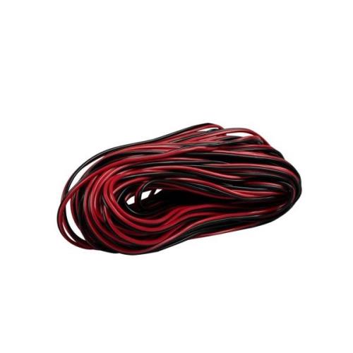 Connection cable 2x0.5mm 20m (Schwarz Rot)