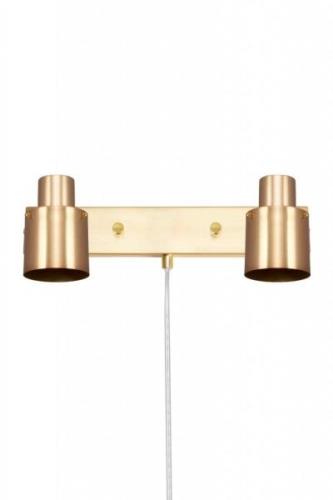 Wall Lamp Clark 2 Brushed Brass (Messing/Gold)