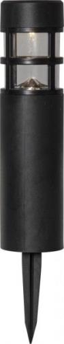 Round solar cell bollard 2-pack (Schwarz)