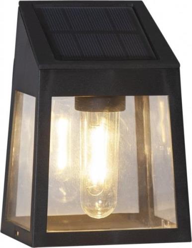 Wally solar cell lantern 2-pack (Schwarz)