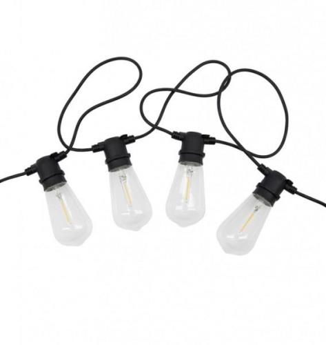 Light chain E27 oval LED (Schwarz)