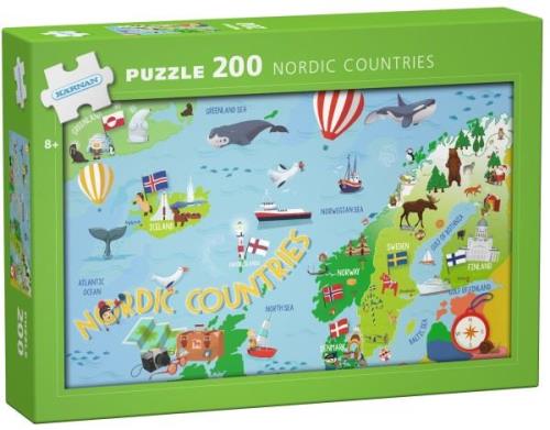 Kärnan Puzzle Nordische Länder 200 Teile