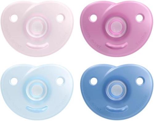 Philips Avent Soothie Schnuller 0-6 Monate, Rosa/Blau