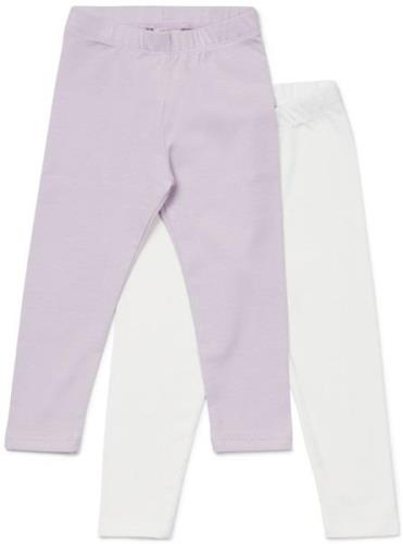 Petite Chérie Atelier Arielle Leggings 2er-Pack, Weiß/Lavendel 134-139