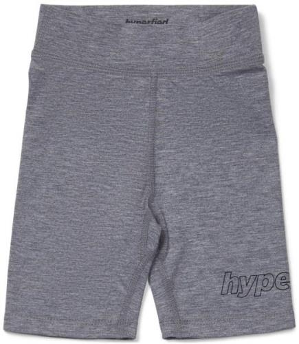 Hyperfied Jersey Logo Biker Shorts, Grey Melange 122–128