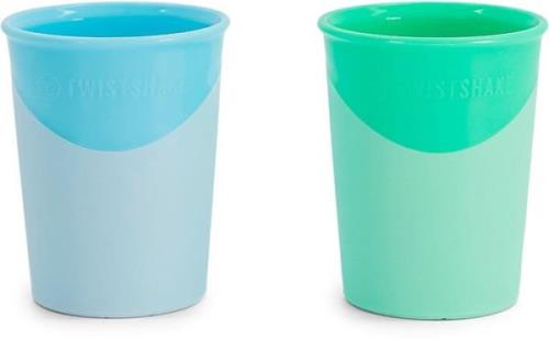 Twistshake Becher 170ml 6+m x2, Blau/Grün