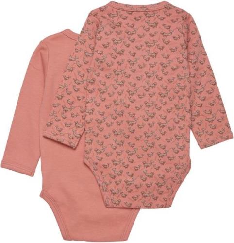 Fixoni Bodys 2er-Pack, Rose Dawn, 50, Babykleidung