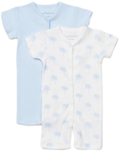 Tiny Treasure Summer Bodysuit 2er-Pack, White/Palm 56