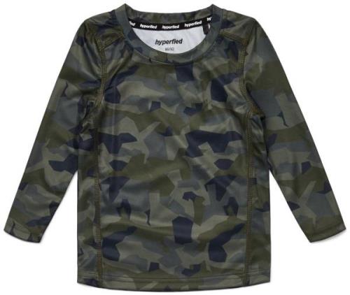 Hyperfied Long Sleeve Logo T-Shirt, Camo 86-92