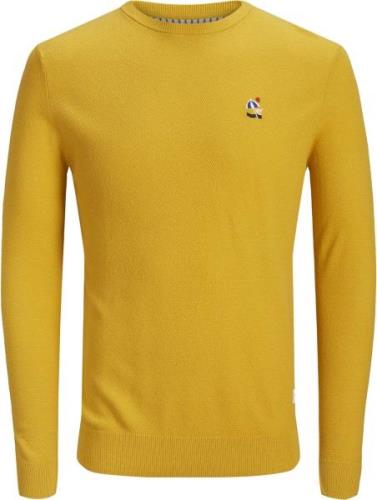 Jack &  Jones Steam Crewneck Pullover, Yolk Yellow 176