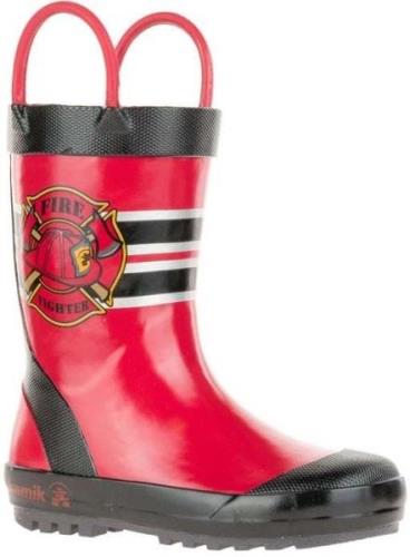 Kamik Fireman Gummistiefel, Red, 25, Kindergummistiefel, Kinderstiefel...