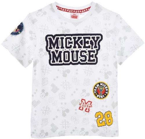 Disney T-Shirt Micky Maus, Weiß, 8 Jahre