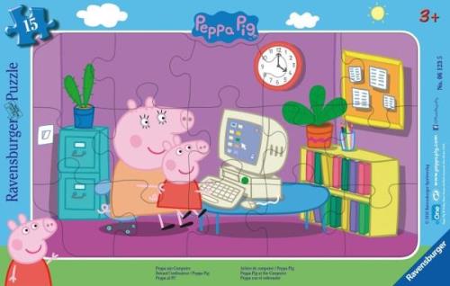 Ravensburger Puzzle Peppa Wutz Am Computer, 15 Teile