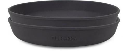 FILIBABBA 2er-Pack Teller, Steingrau