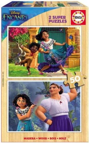 Educa Disney Encanto Puzzle Madera Wood 2 x 50