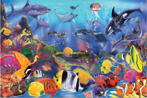 Melissa &  Doug Bodenpuzzle Unterwasserwelt 48 Teile