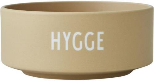 Design Letters Snack Schale Hygge Porzellan, Beige