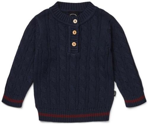 Luca &  Lola Patrizio Pullover Baby, Navy/Wine Red 56