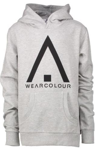 Wearcolour Patch Hoodie, Grey Melange 120