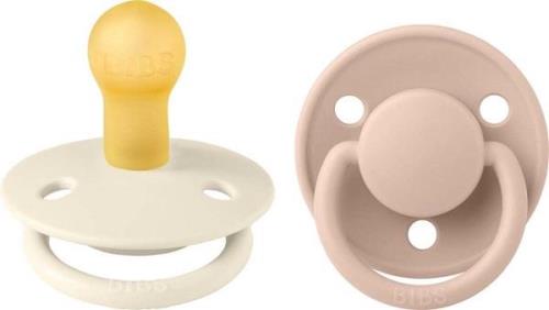 BIBS Schnuller De Lux 2er-Pack Latex Gr. 1, Ivory/Blush